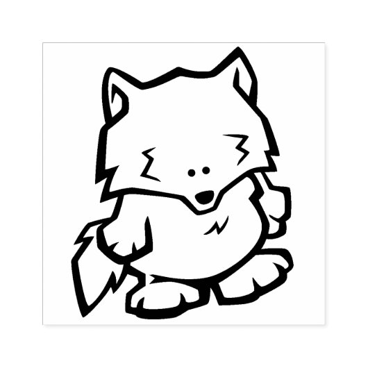 Wildlife Wolf Wood Art Stamp Rubberstempel (Afrduk)