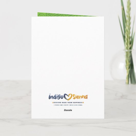 Wildlife Wombat Puzzle Wenskaart Kaart (Achterkant)