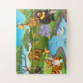 Wildlife Wonderland: Dieren bij de rivier Legpuzzel (Verticaal)