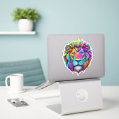 Wildlife Wonders Lion Sticker Delights (Laptop op bureau)