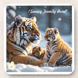 Wildlife Wonders of Winter Land Bier Onderzetter