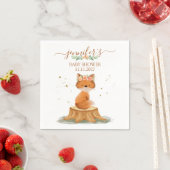 Wildlife Woodland Fox Baby Shower Servet (Insitu)