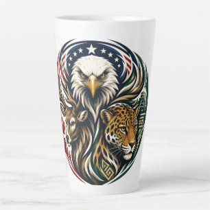 Wildlife World Unity Voetbal Dier Kunst 2026 Latte Mok