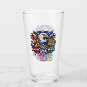 Wildlife World Unity Voetbal Dierenkunst 2026 Glas (Achterkant)
