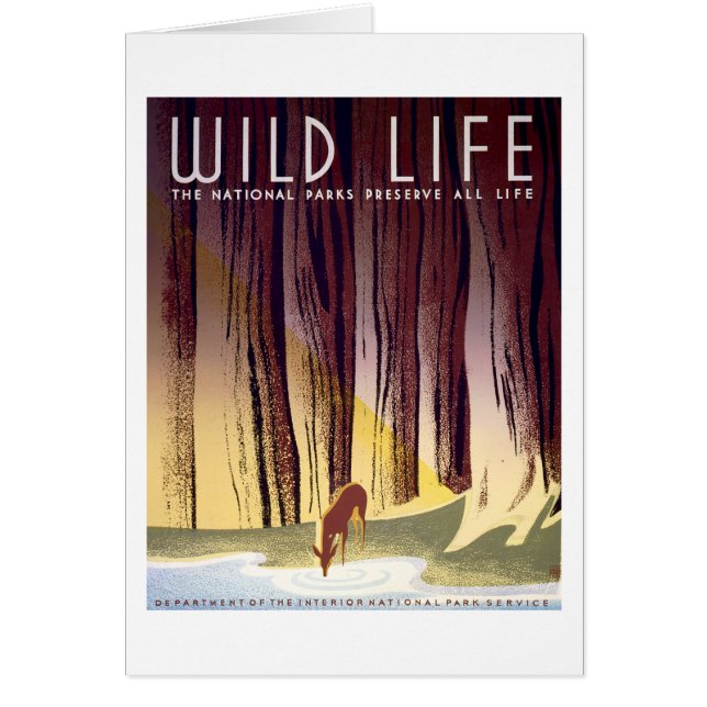 Wildlife WPA-Poster (Deer) (Voorkant)