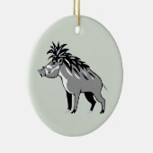 Wildlife - Wrattig varken - Bedreigd dier - Wartho Keramisch Ornament (Rechts)