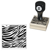 Wildlife Zebra Stripes Patroon Rubberstempel (Gestempeld)
