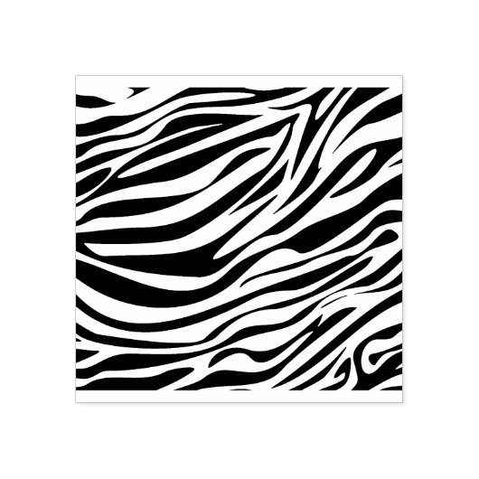 Wildlife Zebra Stripes Patroon Rubberstempel (Afrduk)