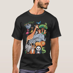 Wildlife Zoo Day Kostuum Leuke Dierenliefhebber Ma T-shirt