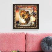 Wildlionen uit Afrika Canvas Afdruk (Insitu (Woonkamer))