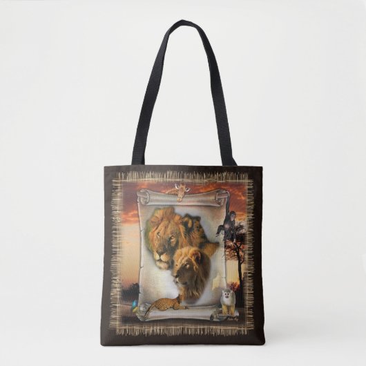Wildlionen uit Afrika Tote Bag (Voorkant)
