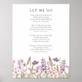 Wildlower Funeral Celebration of Life Gedicht Sign Poster (Voorkant)