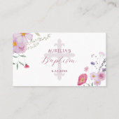 Wildlowers Doop Platte Plaats Kaart Plaatskaartje (Achterkant)