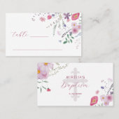 Wildlowers Doop Platte Plaats Kaart Plaatskaartje (Voorkant / Achterkant)