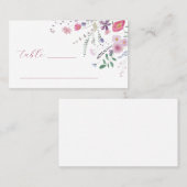 Wildlowers Flat Place Card Plaatskaartje (Voorkant / Achterkant)