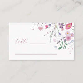 Wildlowers Flat Place Card Plaatskaartje