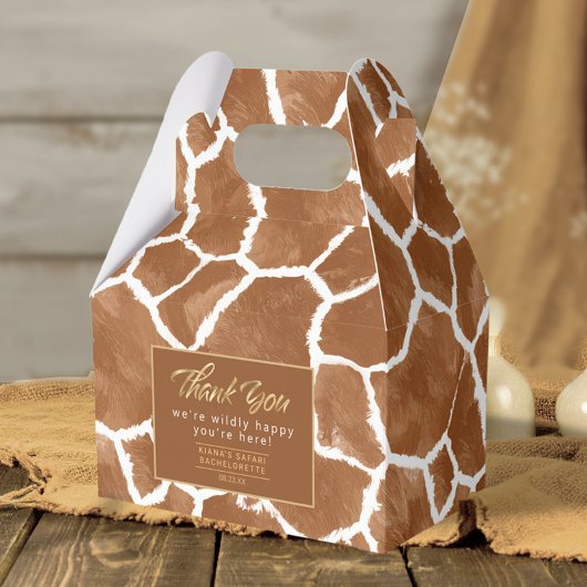 Wildly Happy Bachelorette Bedankt Giraffe ID1152 Bedankdoosjes