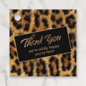 Wildly Happy Bachelorette Bedankt Leopard ID1153 Bedankjes Labels (Voorkant)
