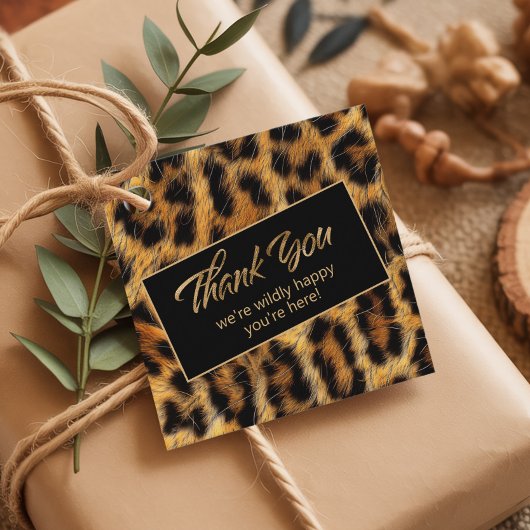 Wildly Happy Bachelorette Bedankt Leopard ID1153 Bedankjes Labels