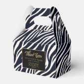 Wildly Happy Bachelorette Bedankt Zebra BW ID1151 Bedankdoosjes (Voorkant Zijde)