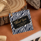 Wildly Happy Bachelorette Bedankt Zebra BW ID1151 Bedankjes Labels