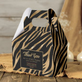 Wildly Happy Bachelorette Zebra Zwart Goud ID1151 Bedankdoosjes