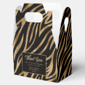 Wildly Happy Bachelorette Zebra Zwart Goud ID1151 Bedankdoosjes (Geopend)
