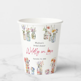 Wildly In Love Wildflower Bridal Shower Welcome Papieren Bekers