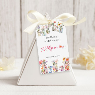 Wildly In Love Wildflower Watercolor Bridal Shower Cadeaulabel
