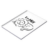 Wildly Punny — I’m Not Lion Minimalist Lion Art Notitieboek (Linkerzijde)