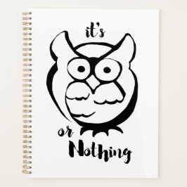 Wildly Punny — Uil of Niets Minimalistische Uilkun Planner
