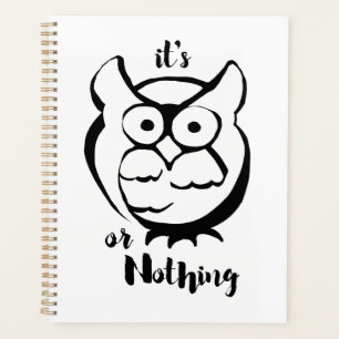 Wildly Punny — Uil of Niets Minimalistische Uilkun Planner