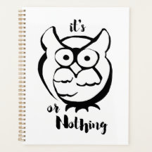 Wildly Punny — Uil of Niets Minimalistische Uilkun