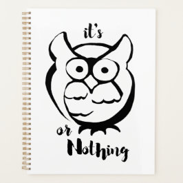 Wildly Punny — Uil of Niets Minimalistische Uilkun Planner