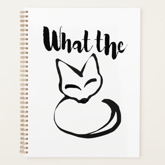 Wildly Punny — Wat de Vos? Minimalistische Punstku Planner (Voorkant)