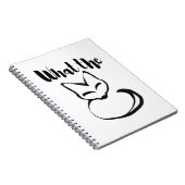 Wildly Punny — What the Fox? Minimalist Pun Art Notitieboek (Rechterzijde)