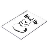 Wildly Punny — What the Fox? Minimalist Pun Art Notitieboek (Linkerzijde)