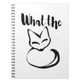 Wildly Punny — What the Fox? Minimalist Pun Art Notitieboek