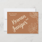Wildly Yours Rustic Boho Wedding Bewaar de datum Save The Date (Voorkant)