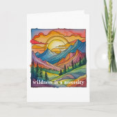 Wildness is a necessity save our public lands  kaart (Voorkant)