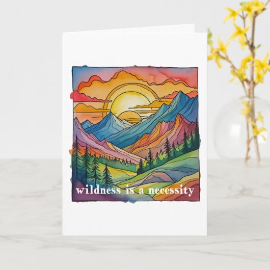 Wildness is a necessity save our public lands  kaart (Gele Bloem)