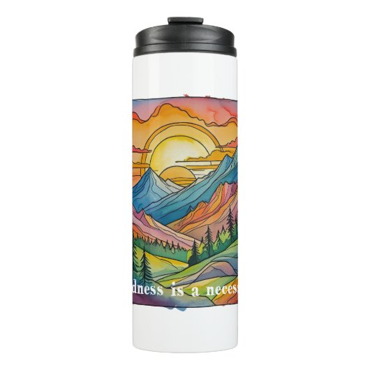 Wildness is a necessity save our public lands  thermosbeker (Voorkant)