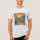 Wildness is a necessity save our public lands  Tri-Blend shirt (Voorkant)