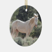 Wildpaarden, wilde ornamenten, naturen, dieren keramisch ornament (Rechts)