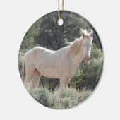 Wildpaarden, wilde ornamenten, naturen, dieren keramisch ornament (Links)
