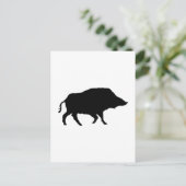 Wildschwein Briefkaart (Staand voorkant)