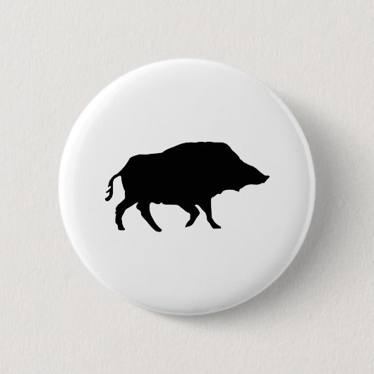 Wildschwein Ronde Button 5,7 Cm (Voorkant)