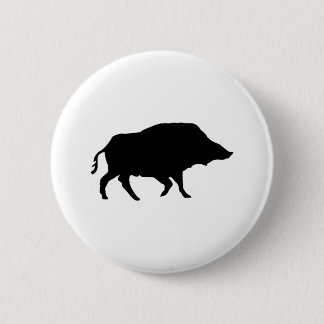 Wildschwein Ronde Button 5,7 Cm