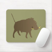 Wildschwein wild boar muismat (Met muis)