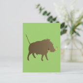 Wildschwein wilde zwijnen briefkaart (Staand voorkant)